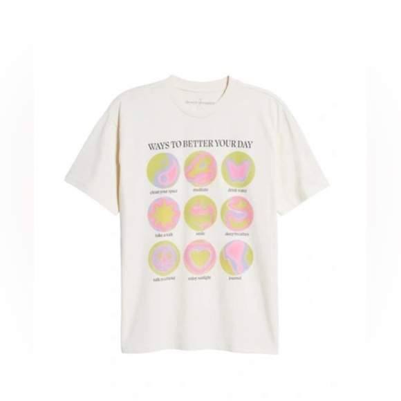 Better Your Day Recycled Bland Graphic Tee in Washed White | New No Tags | XS/S - Picture 7 of 10